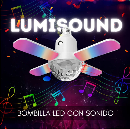 Bombilla LED Musical con Control por App y Remoto