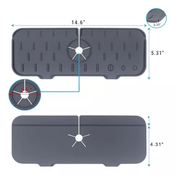 Alfombra Protectora Para Grifo En Silico - 🚿 ¡DI ADIÓS A LAS ENCIMERAS MOJADAS Y SUCIAS!