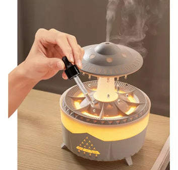Humidificador con sonido de lluvia para personas con problemas de insomnio➕Curso de yoga online GRATIS
